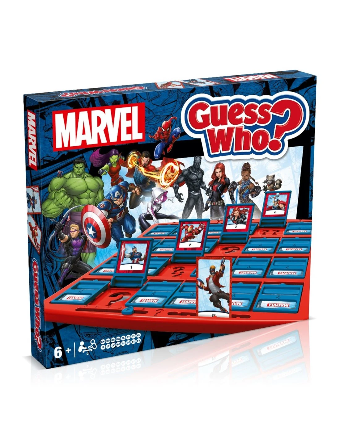 WINNING MOVES GUESS WHO - Marvel (Beschadigd) 3 WINNING MOVES GUESS WHO - Marvel (Beschadigd)
