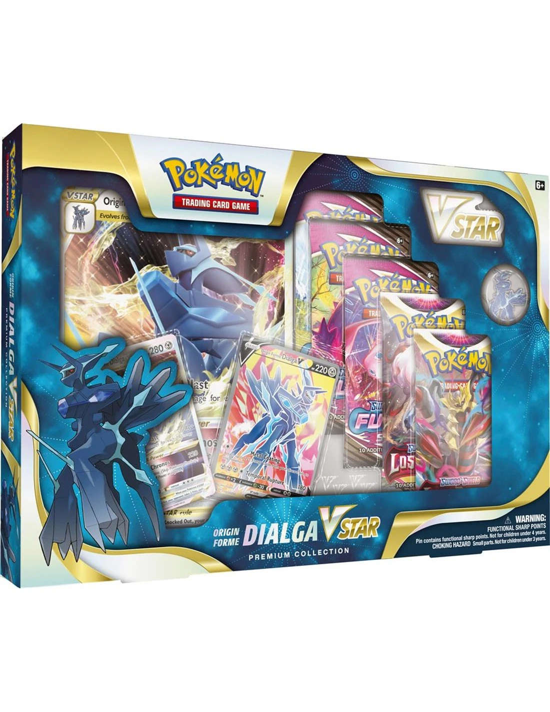 Pokemon Dialga VSTAR Premium 3 Pokemon Dialga VSTAR Premium
