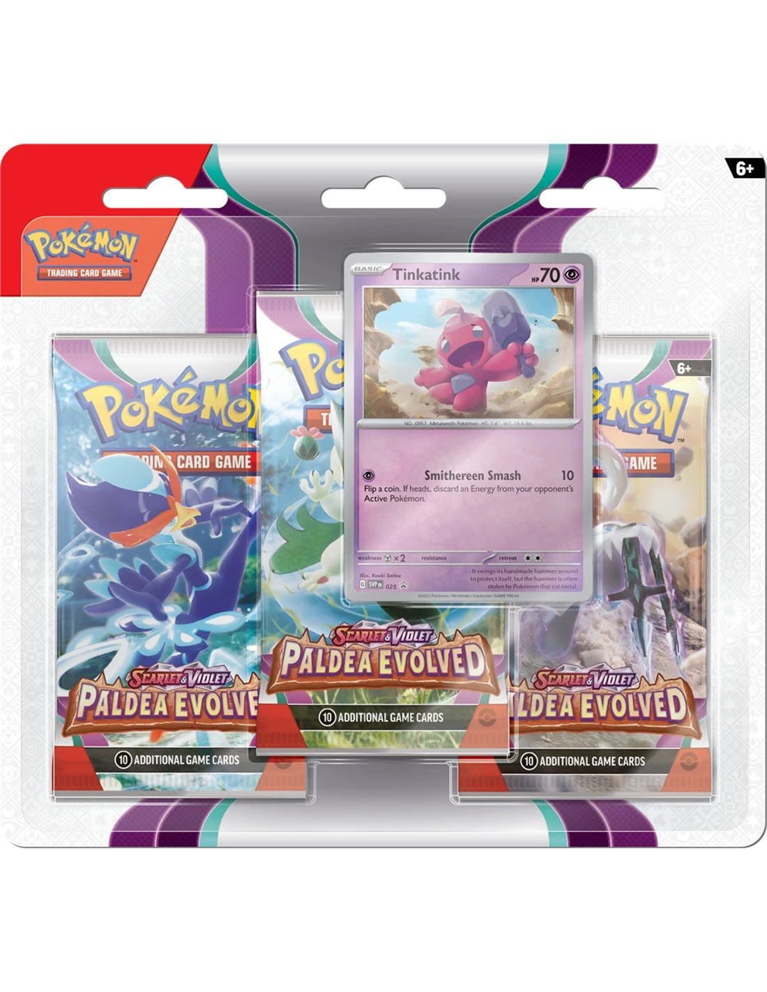 Pokemon Scarlet & Violet Paldea Evolved 3-boosterblister 3 Pokemon Scarlet & Violet Paldea Evolved 3-boosterblister