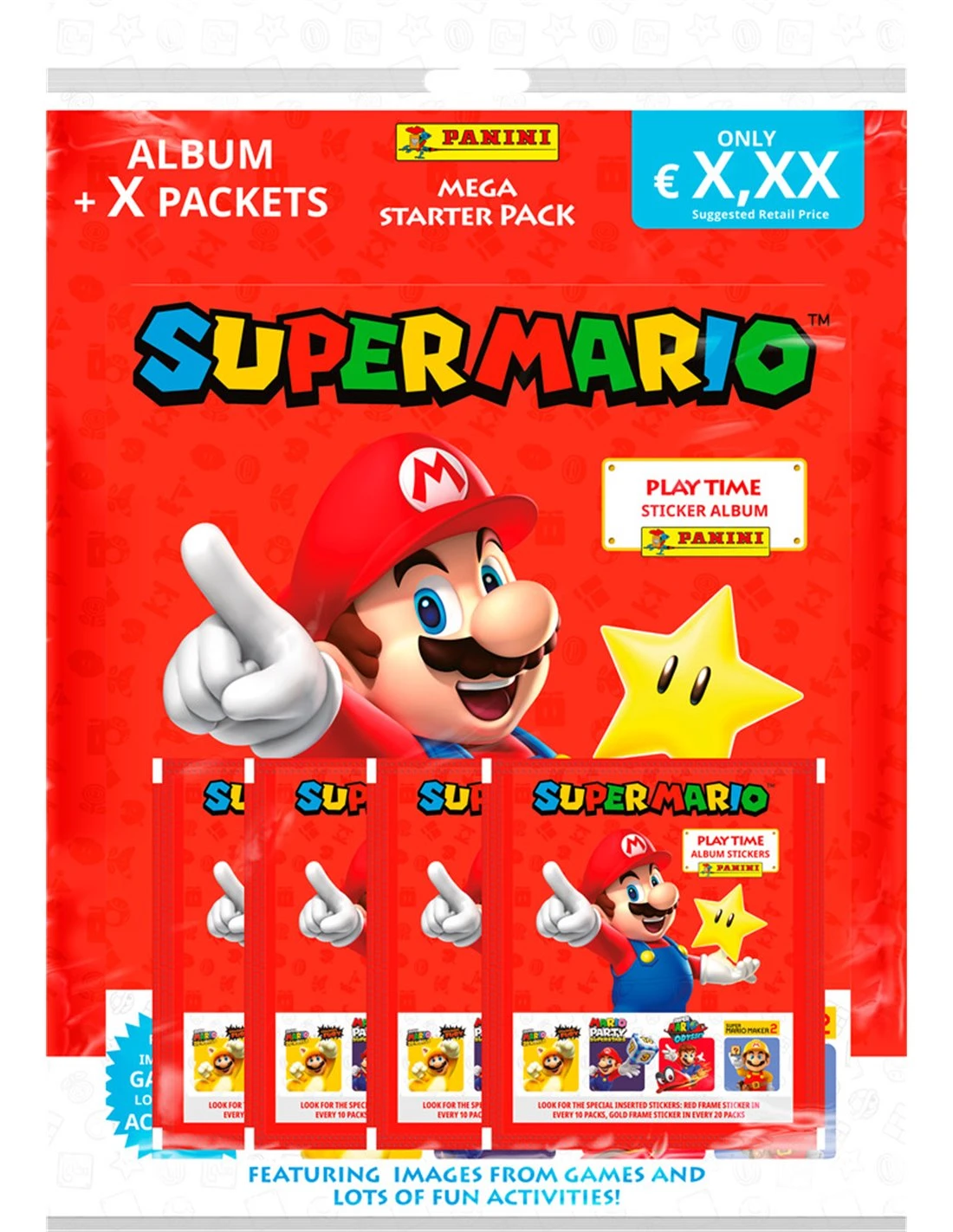 Panini Super Mario Starter Pack 3 Panini Super Mario Starter Pack