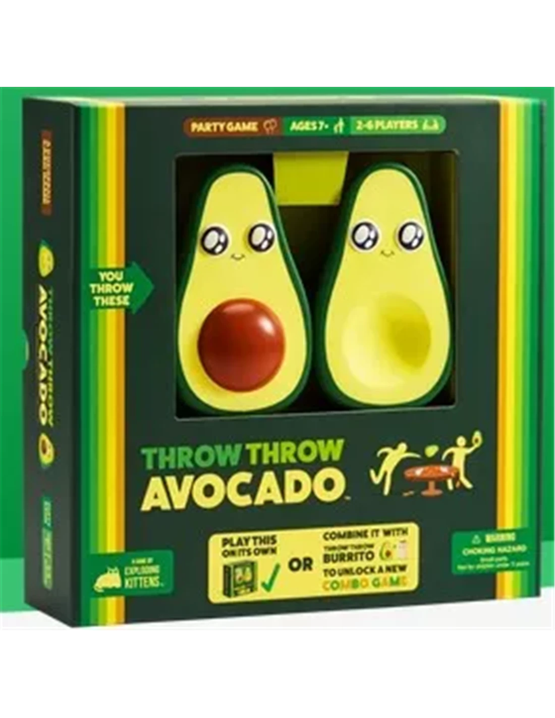 EXPLODING KITTENS Throw Throw Avocado 3 EXPLODING KITTENS Throw Throw Avocado